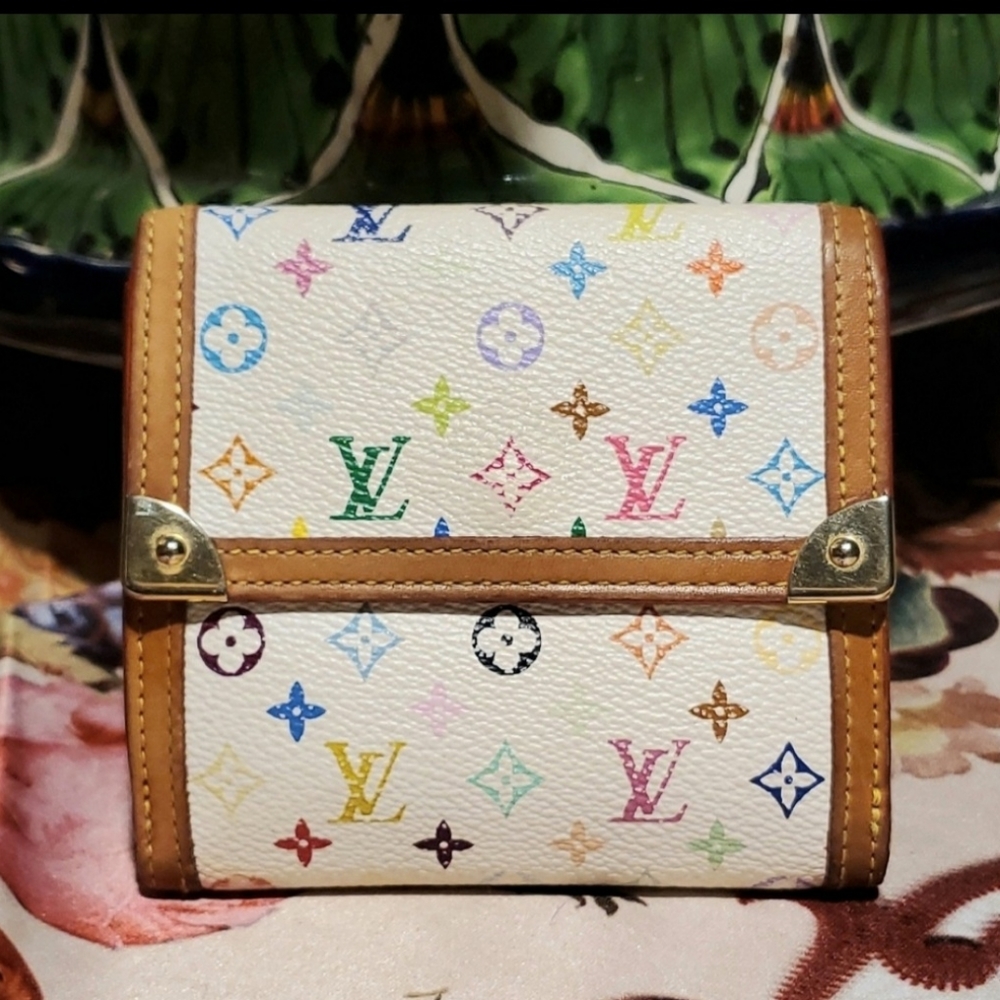 AUTHENTIC LOUIS ELISE  VUITTON MULTICOLOR WALLET